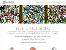 Tablet Screenshot of manhattanstainedglass.com